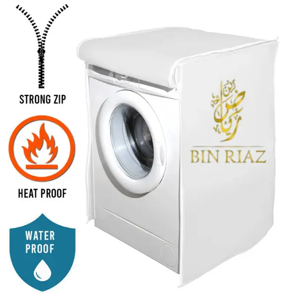 Water Proof Washing Machine Cover Front Load- (Off White)