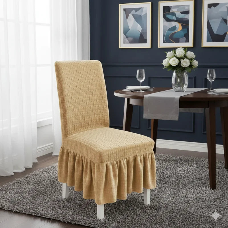 Jacquard Stripe Chair Cover - Skin