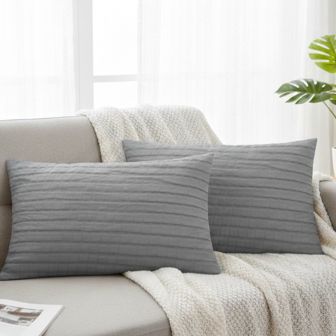 Bubble Cushion Cover Grey