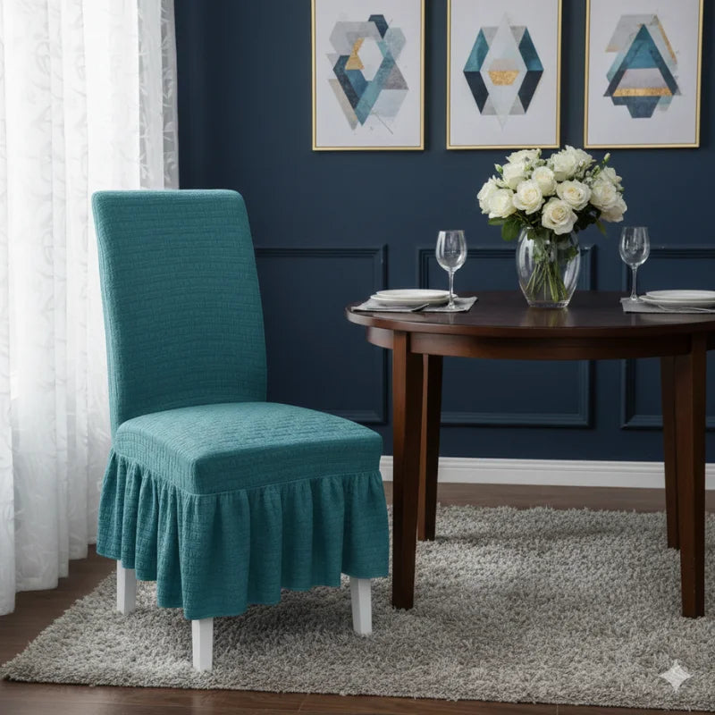 Jacquard Stripe Chair Cover - Faroozy