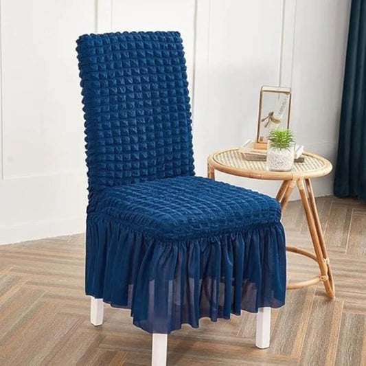 Fluffy Bubble Texture Sofa Chair Cover – (Blue)