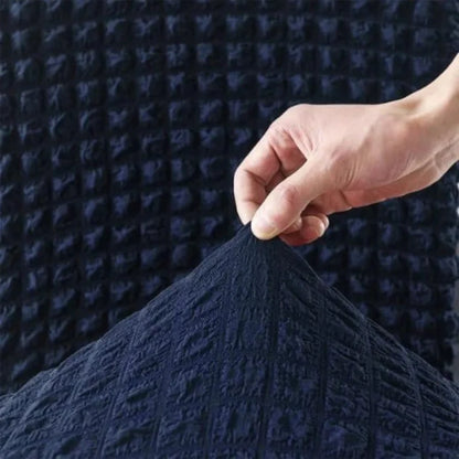 Fluffy Bubble Texture Sofa Chair Cover – (Blue)