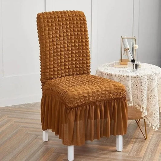 Fluffy Bubble Texture Sofa Chair Cover – (Copper)