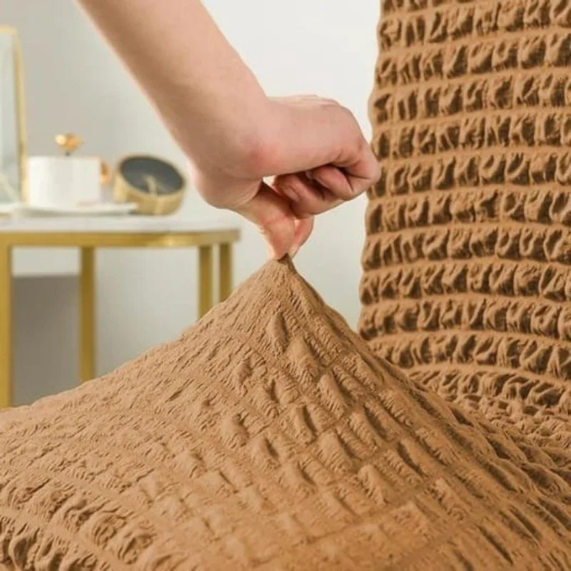 Fluffy Bubble Texture Sofa Chair Cover – (Copper)