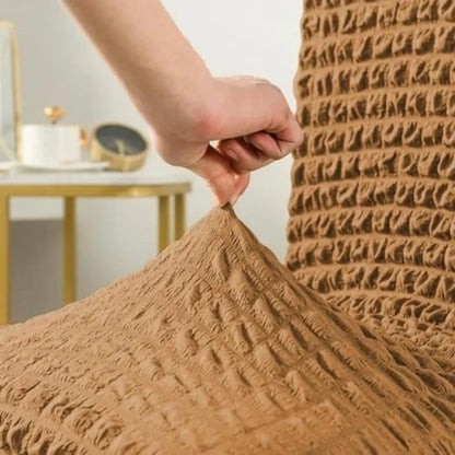 Fluffy Bubble Texture Sofa Chair Cover – (Copper)