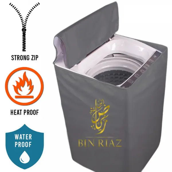 Water Proof Washing Machine Cover- (Grey)