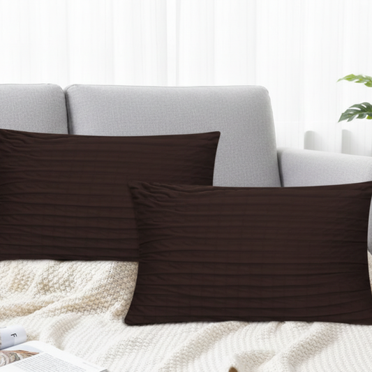 Bubble Cushion Cover Dark Brown