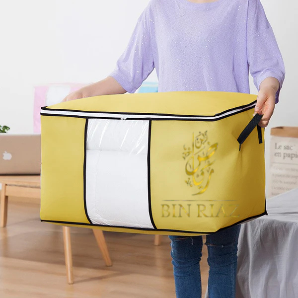 120 GSM Non-Woven Blankets & Clothes Storage Bags-Dyed (Yellow)