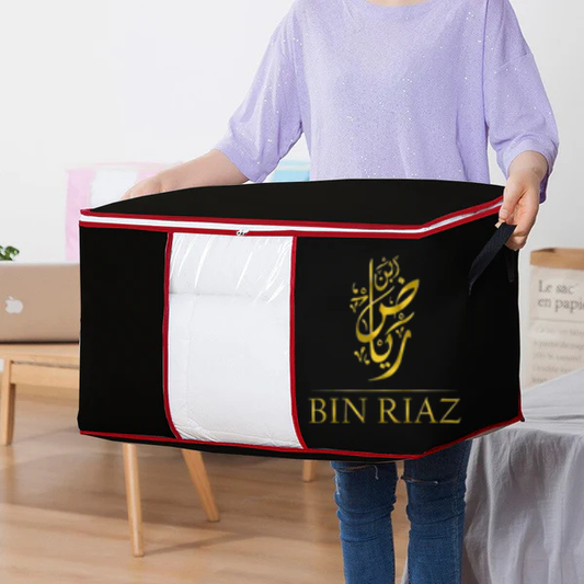 120 GSM Non-Woven Blankets & Clothes Storage Bags-Dyed (Black)