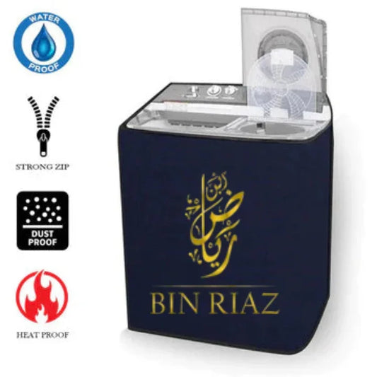 Water Proof Twin Tub Washing Machine Cover- (Blue)