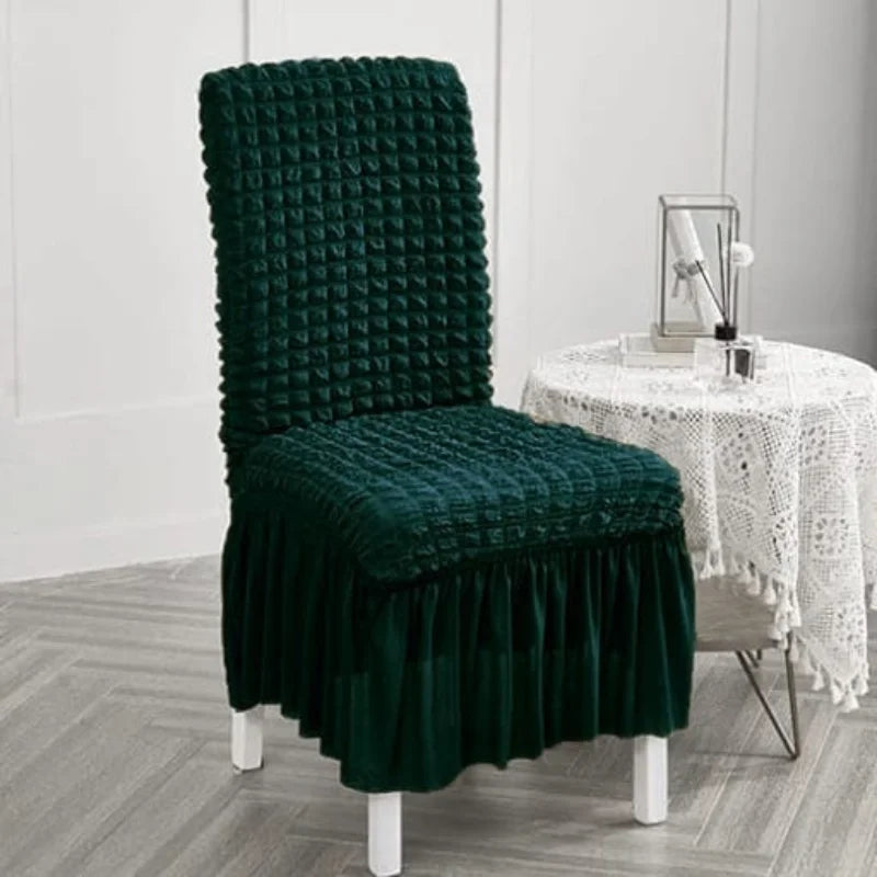 Fluffy Bubble Texture Sofa Chair Cover – (Green)