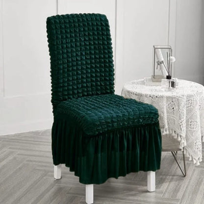 Fluffy Bubble Texture Sofa Chair Cover – (Green)