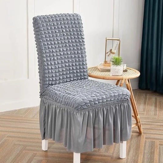 Fluffy Bubble Texture Sofa Chair Cover – (Grey)