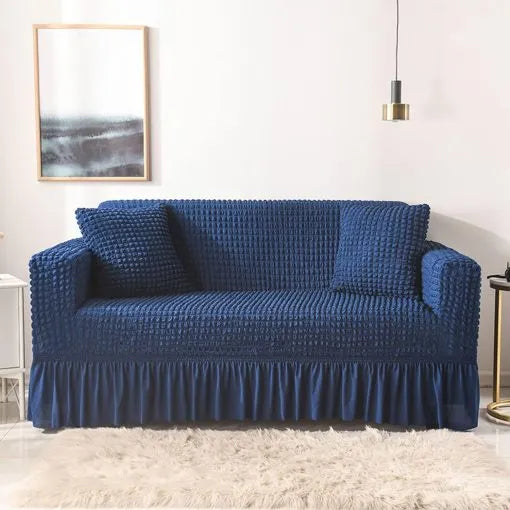 Bin Riaz Persian Style Bubble Sofa Cover Blue