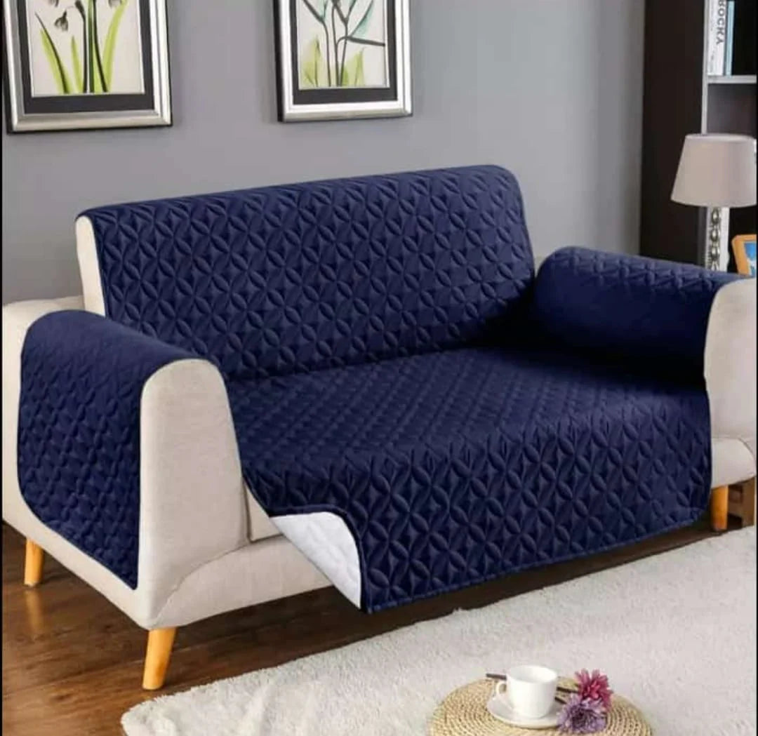 Bin Riaz Ultrasonic Quilted Sofa Covers Blue
