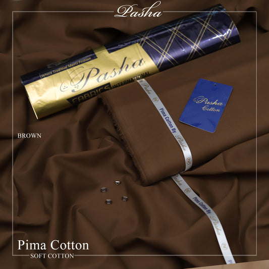 Pasha's Pima Soft Cotton Eid Collection Brown Color