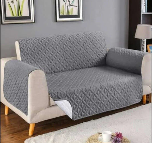 Bin Riaz Ultrasonic Quilted Sofa Covers Grey
