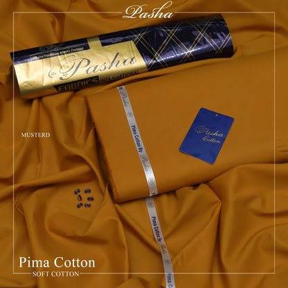Pasha's Pima Soft Cotton Eid Collection Mustard Color