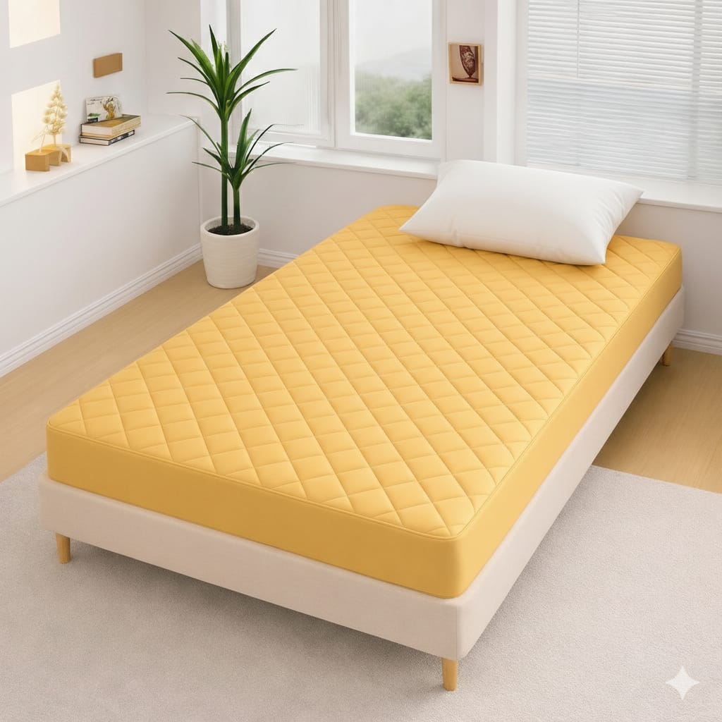 Quilted Waterproof Mattress Protector – Single (Skin)