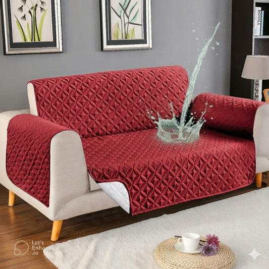 Ultrasonic Waterproof Sofa Cover (Meroon)