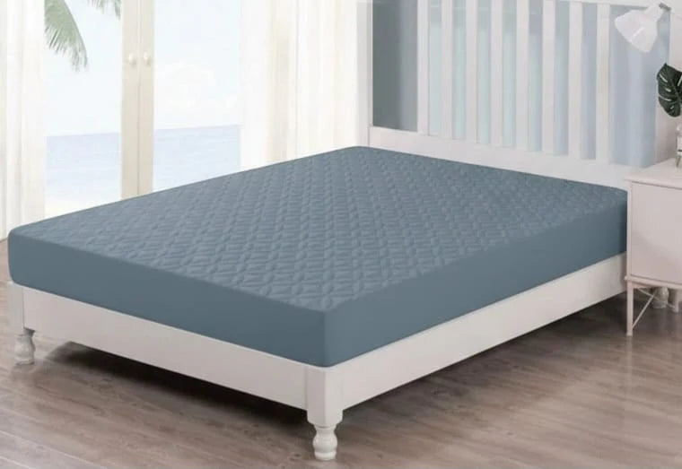 Bin Riaz Premium Quilted Water Proof Mattress Zink Color