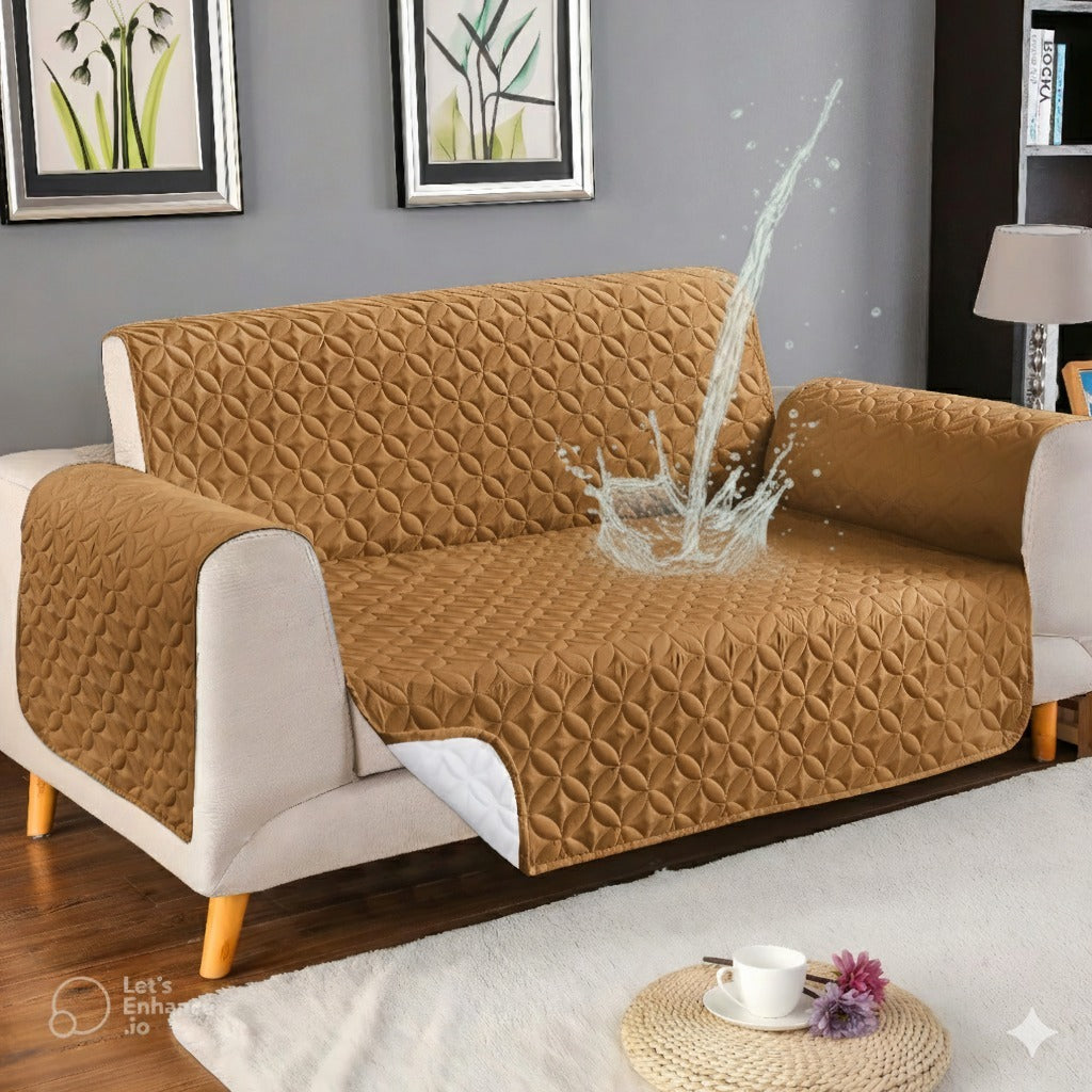 Ultrasonic Waterproof Sofa Cover (Copper)
