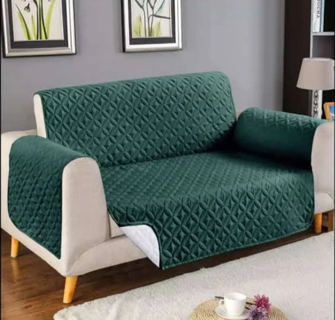Bin Riaz Ultrasonic Quilted Sofa Covers Zinc